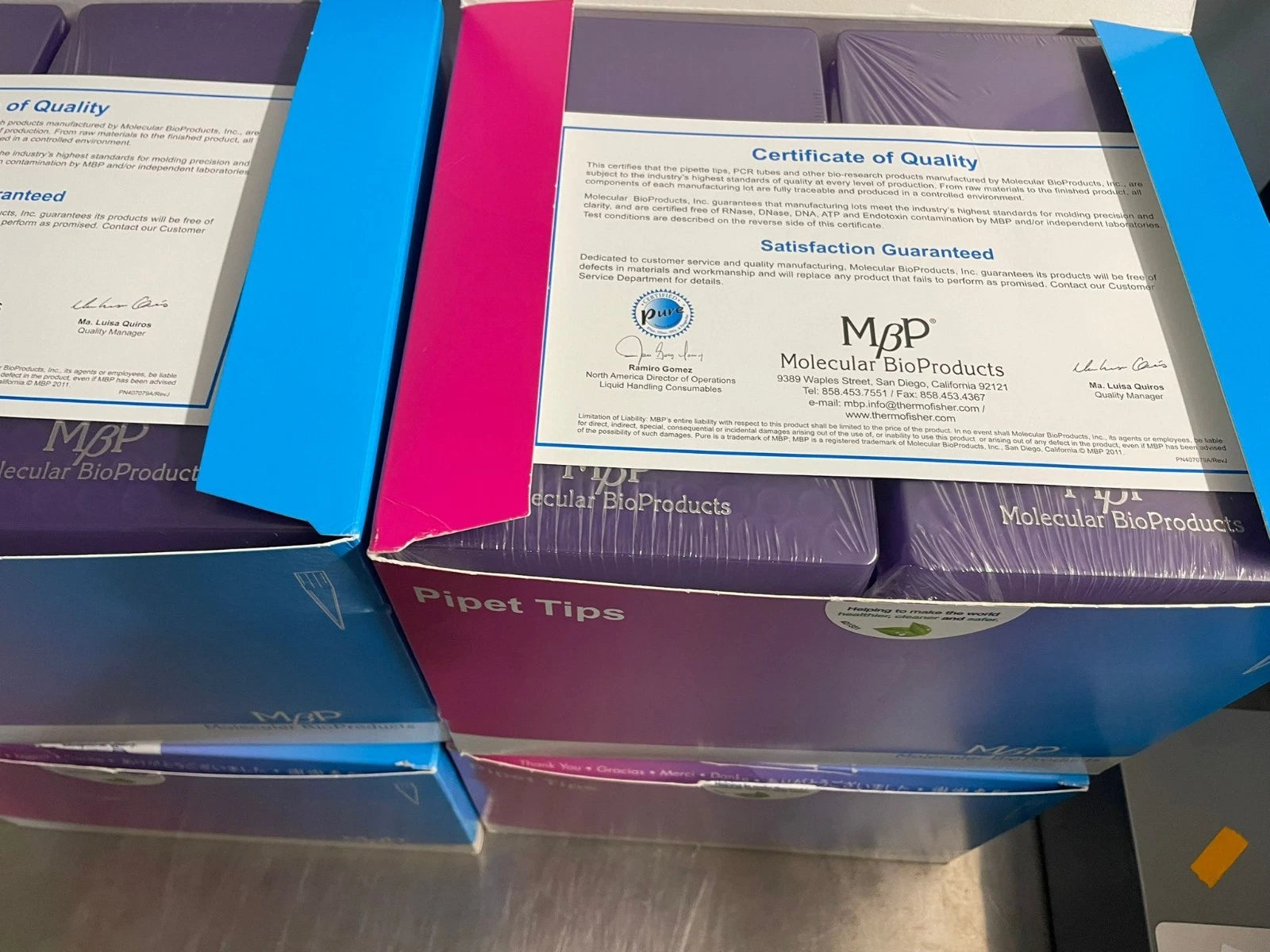 Thermo Molecular BioProductsPure 100 µL -1000 µL Pipet Tips 3581-05 (lot of 4)