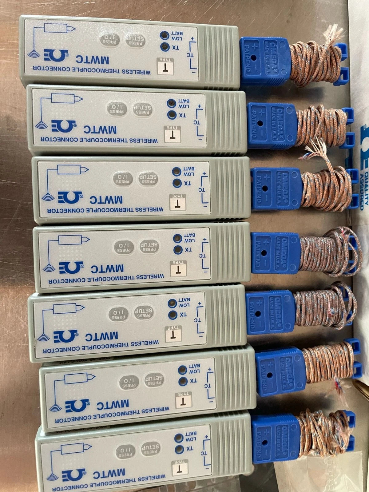 OMEGA ENGINEERING MWTC-D-T-915/N / MWTCDT915N lot of 7 USED