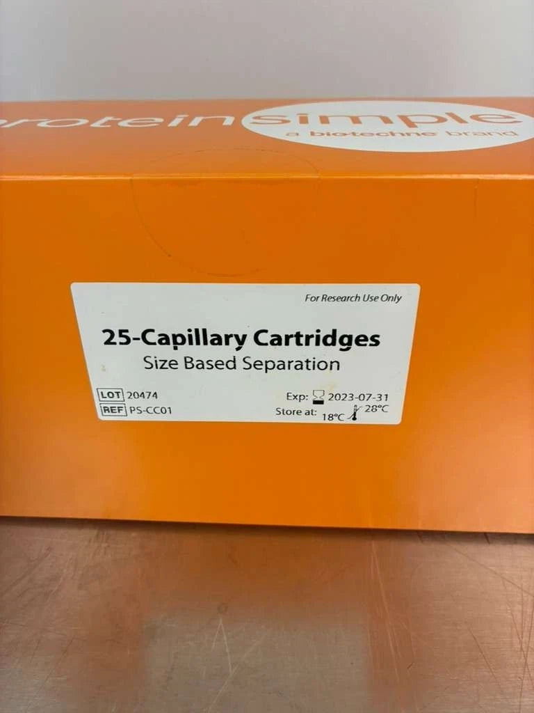 ProteinSimple 25-capillary cartridges Size Based Separation PS-CC01 200 Capillar