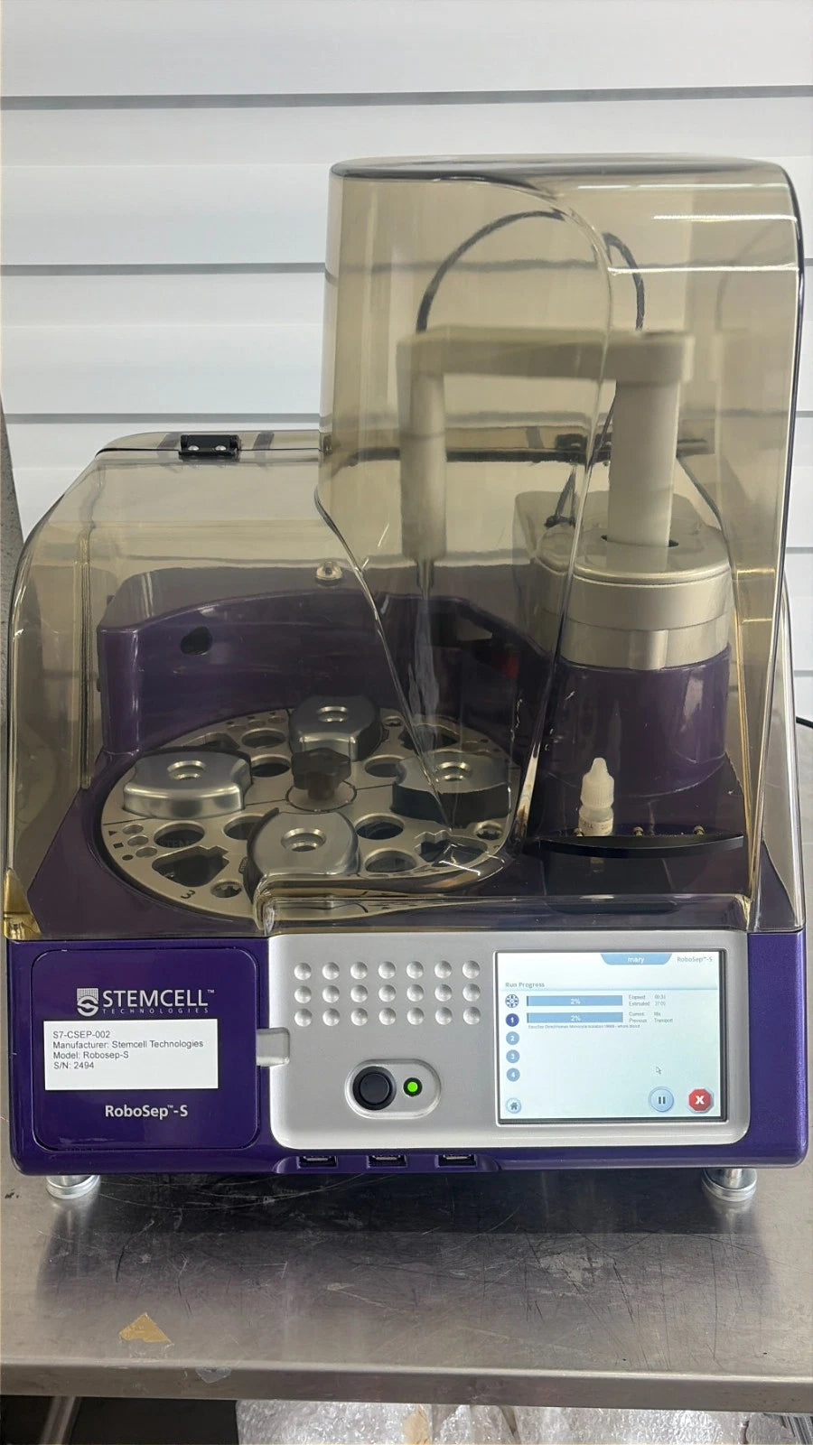 2020 STEMCELL Technologies RoboSep-S Automated Cell Separator Mod. 21000 Tested