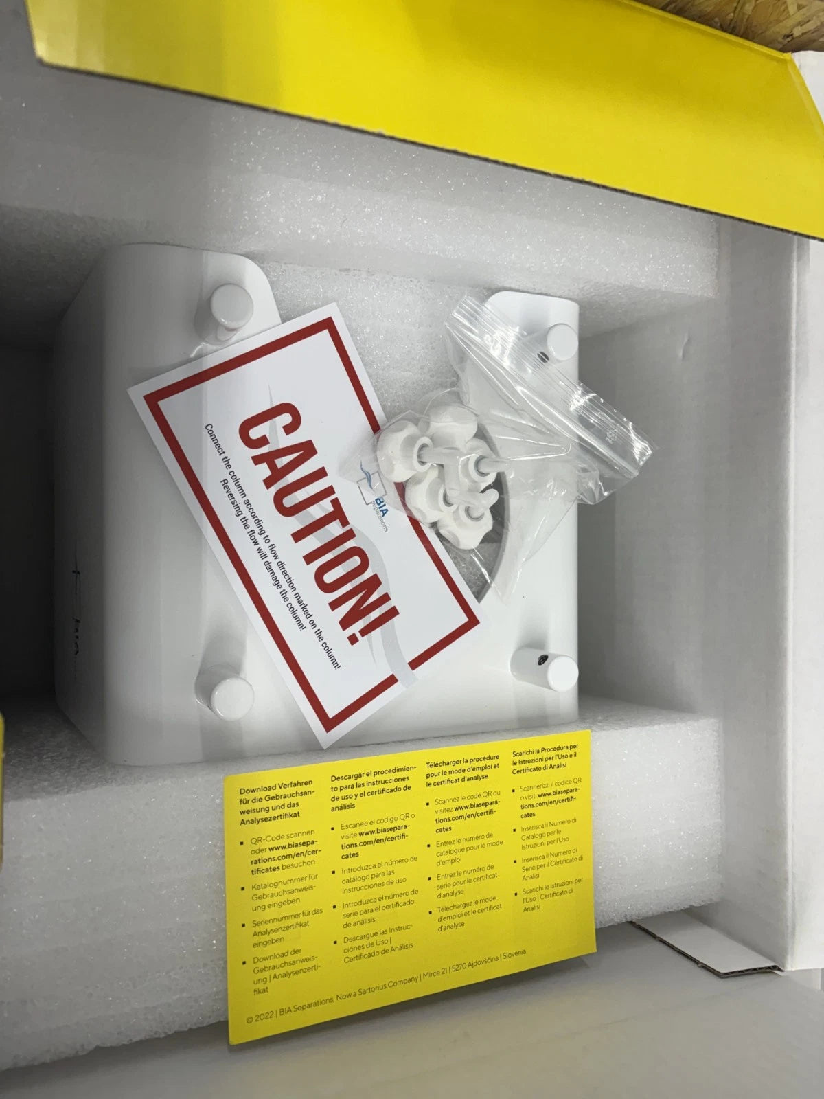 NEW Sartorius BIA CIMmultus DEAE 400 mL Monolithic Column Diethylamino 2um Ch