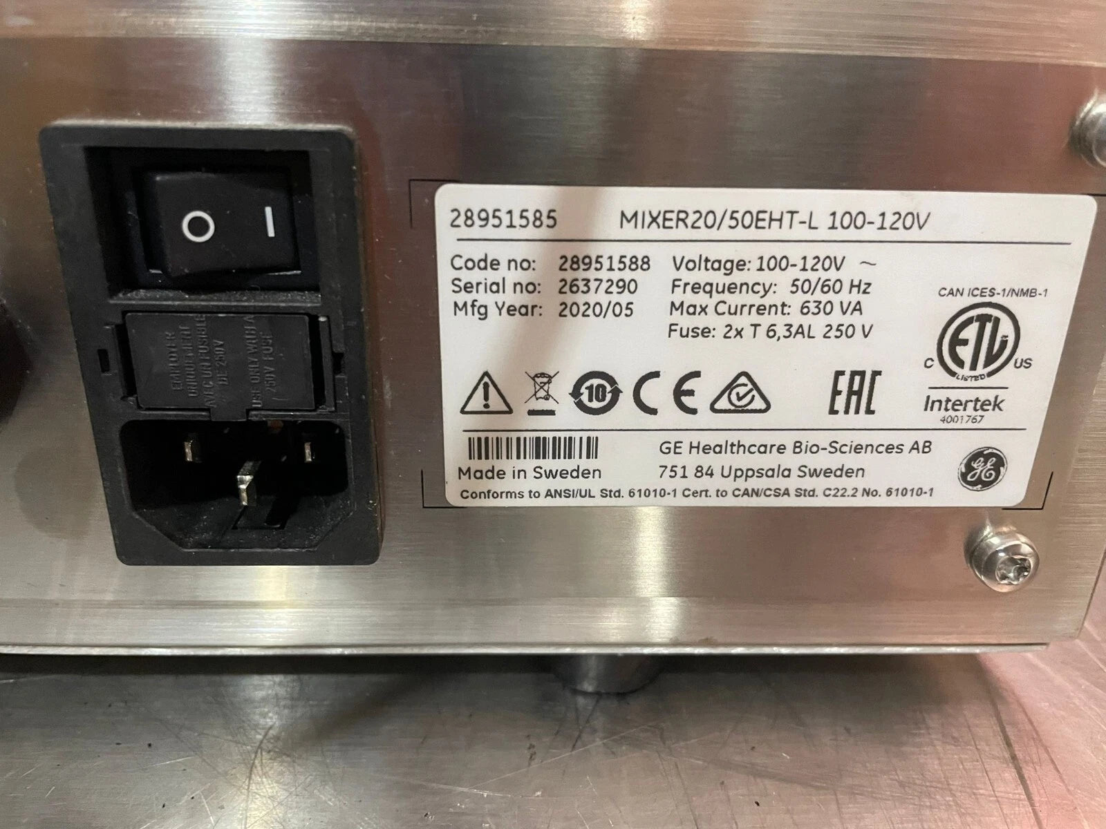 GE Cytiva Wave Bioreactor Mixer 20/50 EHT mixer shaker temperature control