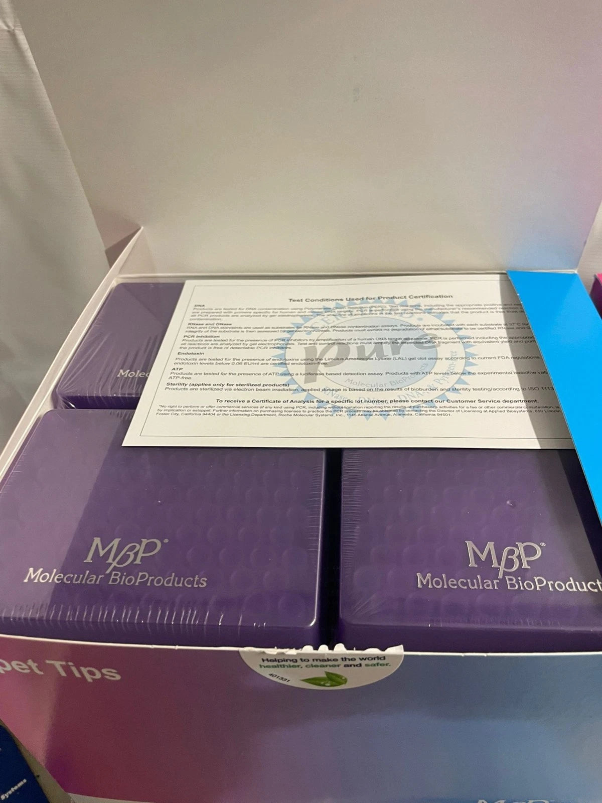 Thermo Molecular BioProductsPure 100 µL -1000 µL Pipet Tips 3581-05 (lot of 4)