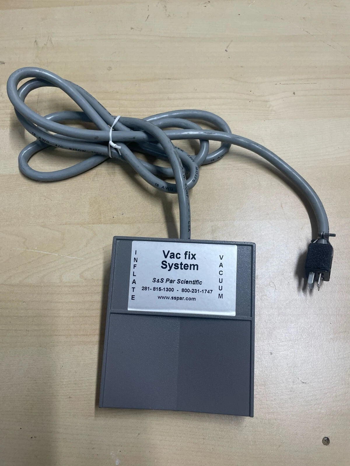 S&S Par Scientific vac fix system foot pedal