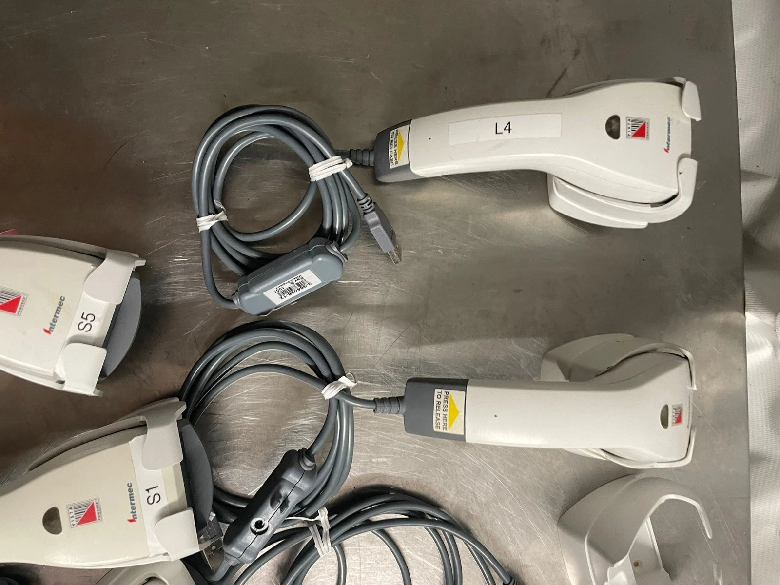 Intermec Scanplus 1800 VT Barcode Scanner Lot of 8 - Fair Condition