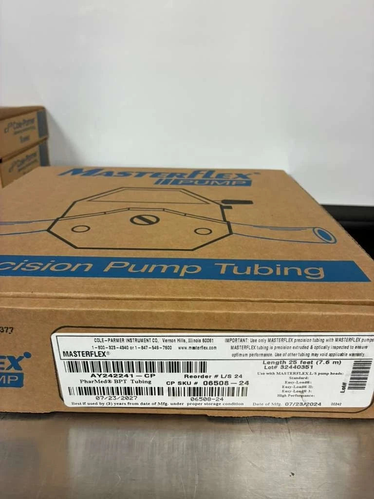 MASTERFLEX PharMed BPT Precision Pump Tubing L/S 24 25’ x 6.4mm ID 06508-24