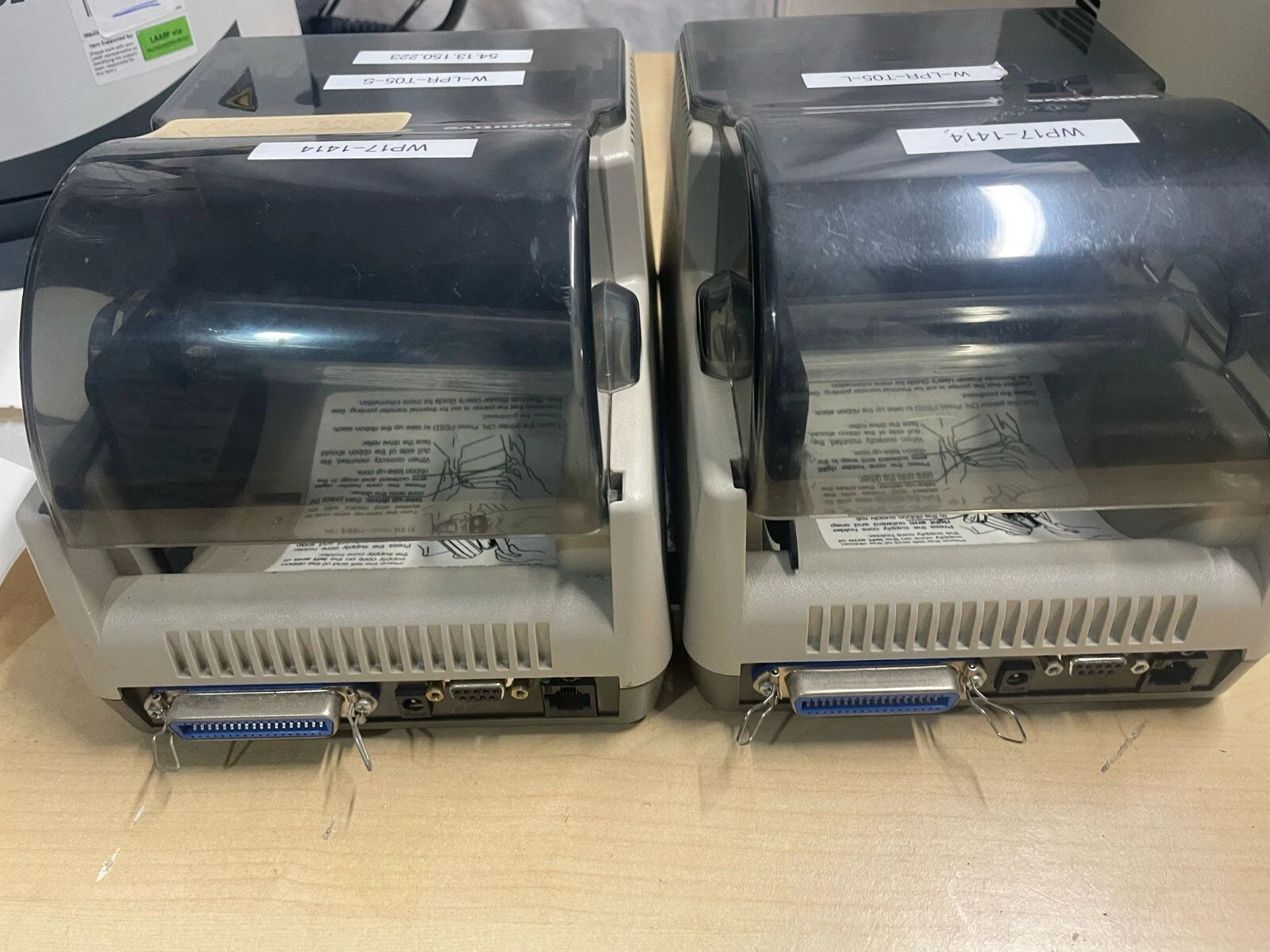 LOT OF 2 Cognitive LX LPT42-2043-006 Thermal Label Printer