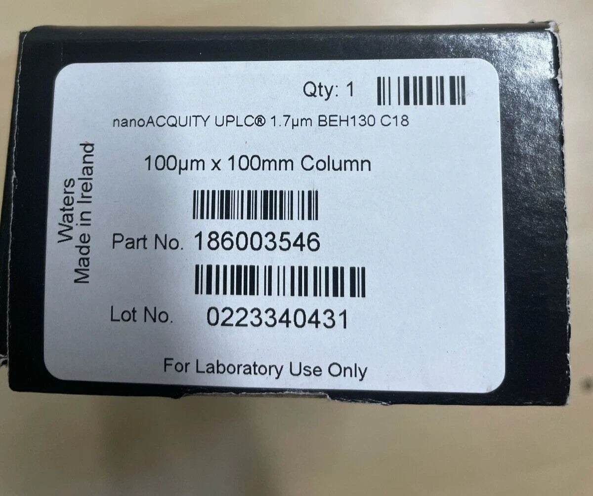 Waters 186003546 nanoACQUITY UPLC BEH C18 Column 1.7um 100um x 100mm Box Sealed