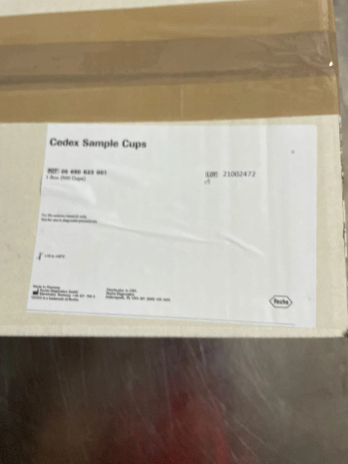 Roche Diagnostics SAMPLE CUPS BLUE TRANSPARENT Ref. 05650623001 1 box (500 cups)