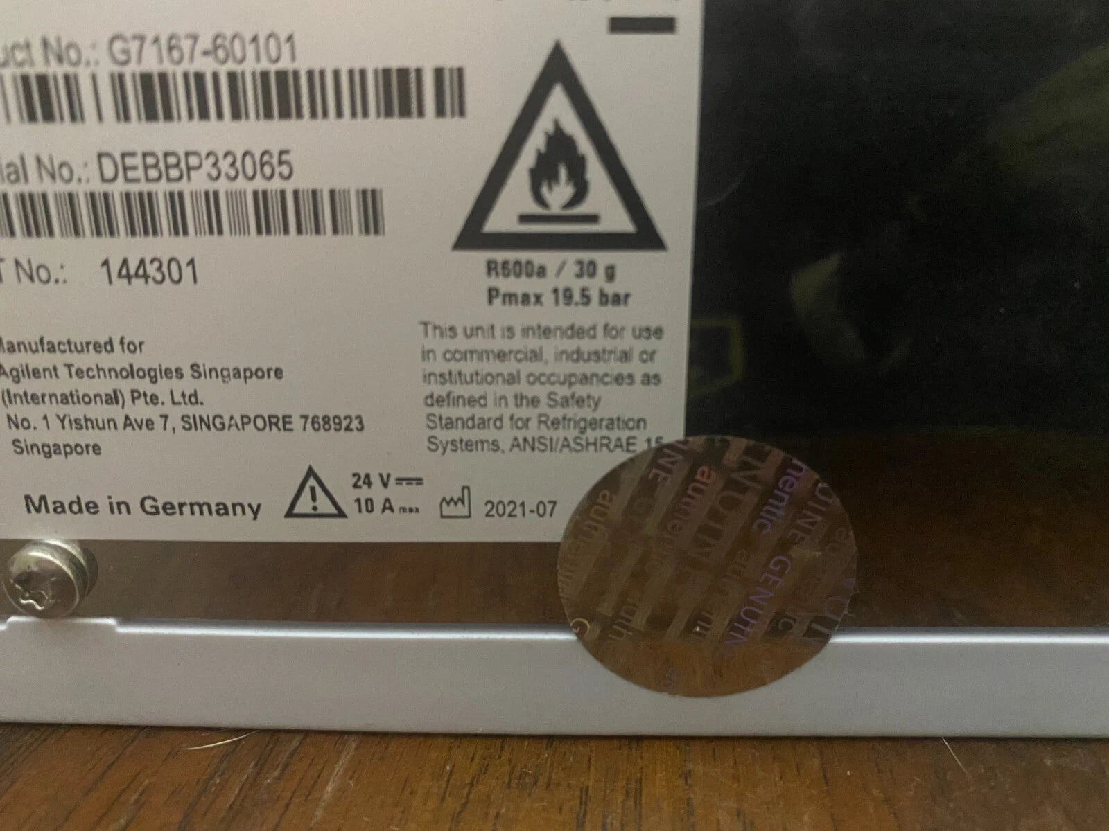 Agilent G7167-60101 Infinity II Sampler Thermostat 30 days money back