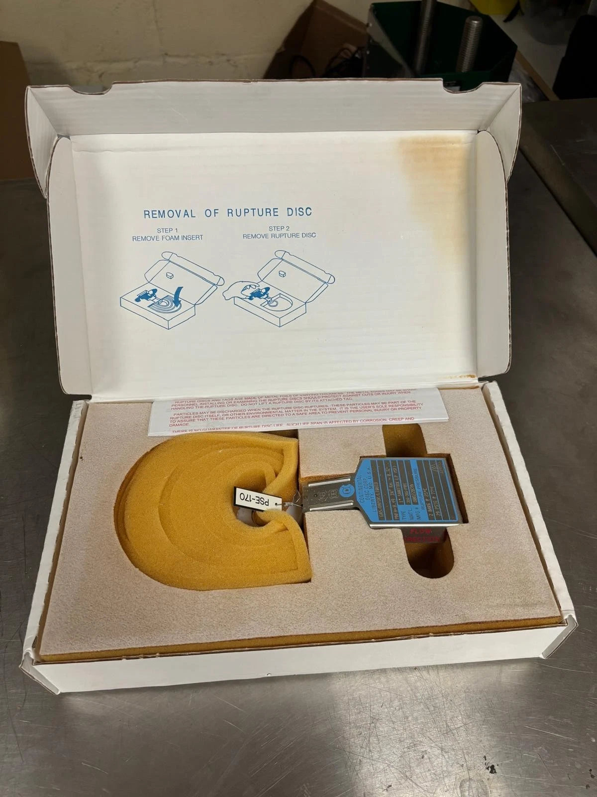 Continental Rupture Disc 1" SANITRX LP (SF) MFG #8082287A