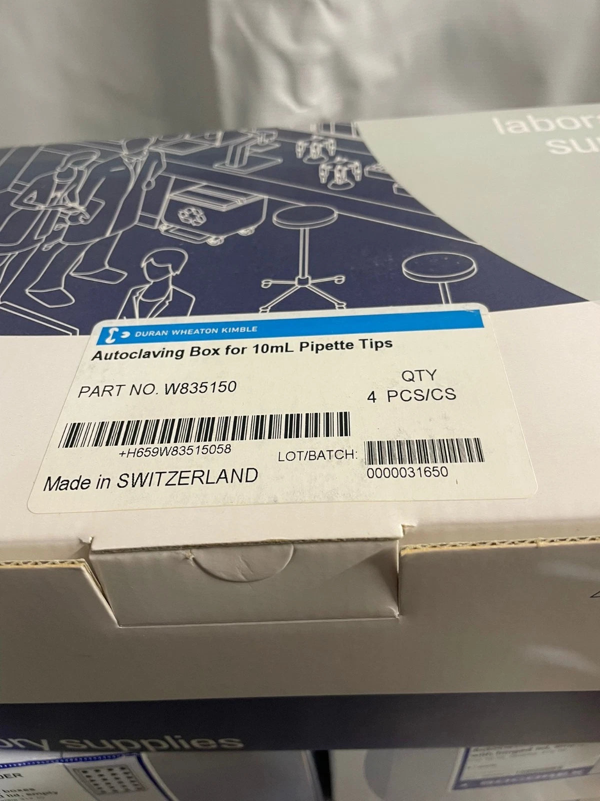 Thermo socorex autoclaving box for 10ml pipette tip w835150, 5 boxes