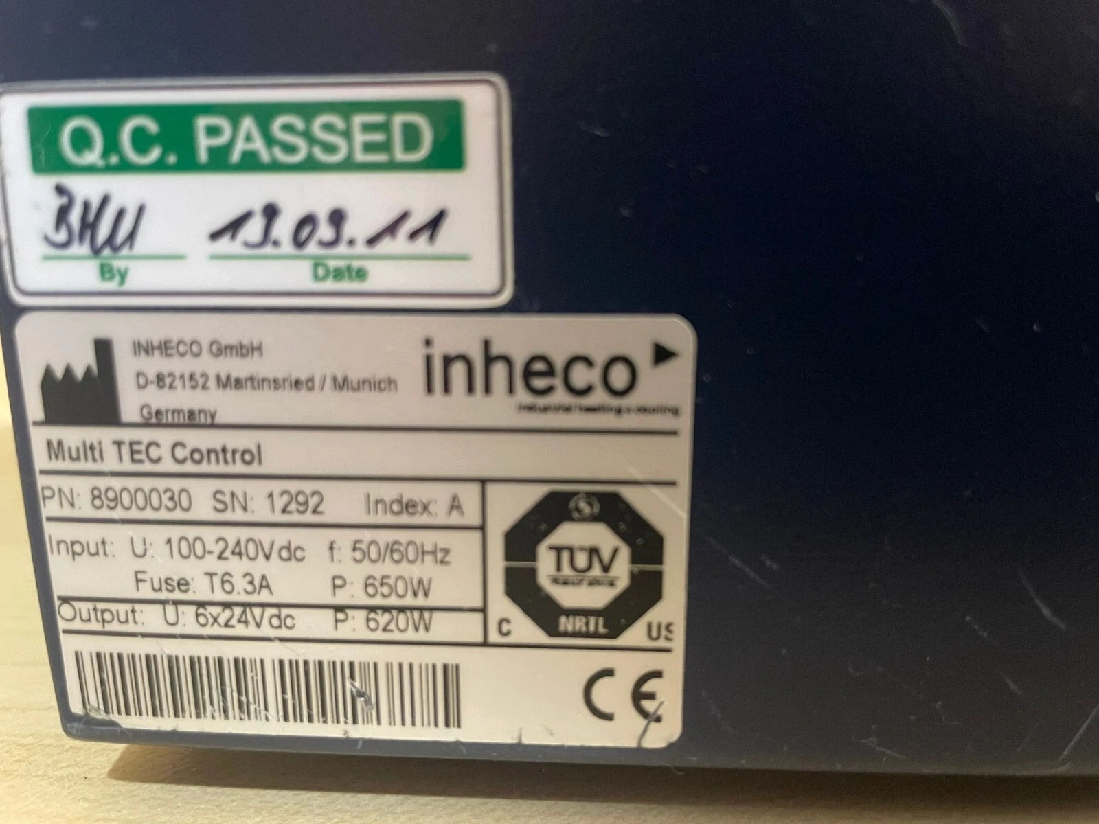 Inheco Multi TEC Control Temperature & Speed Controller for 2 Lab Shakers