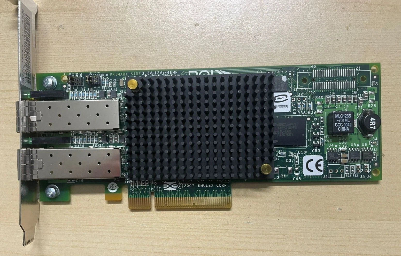 2x IBM 5735 Fibre Channel Adapter 8Gb PCIe 2-Port lot of 2