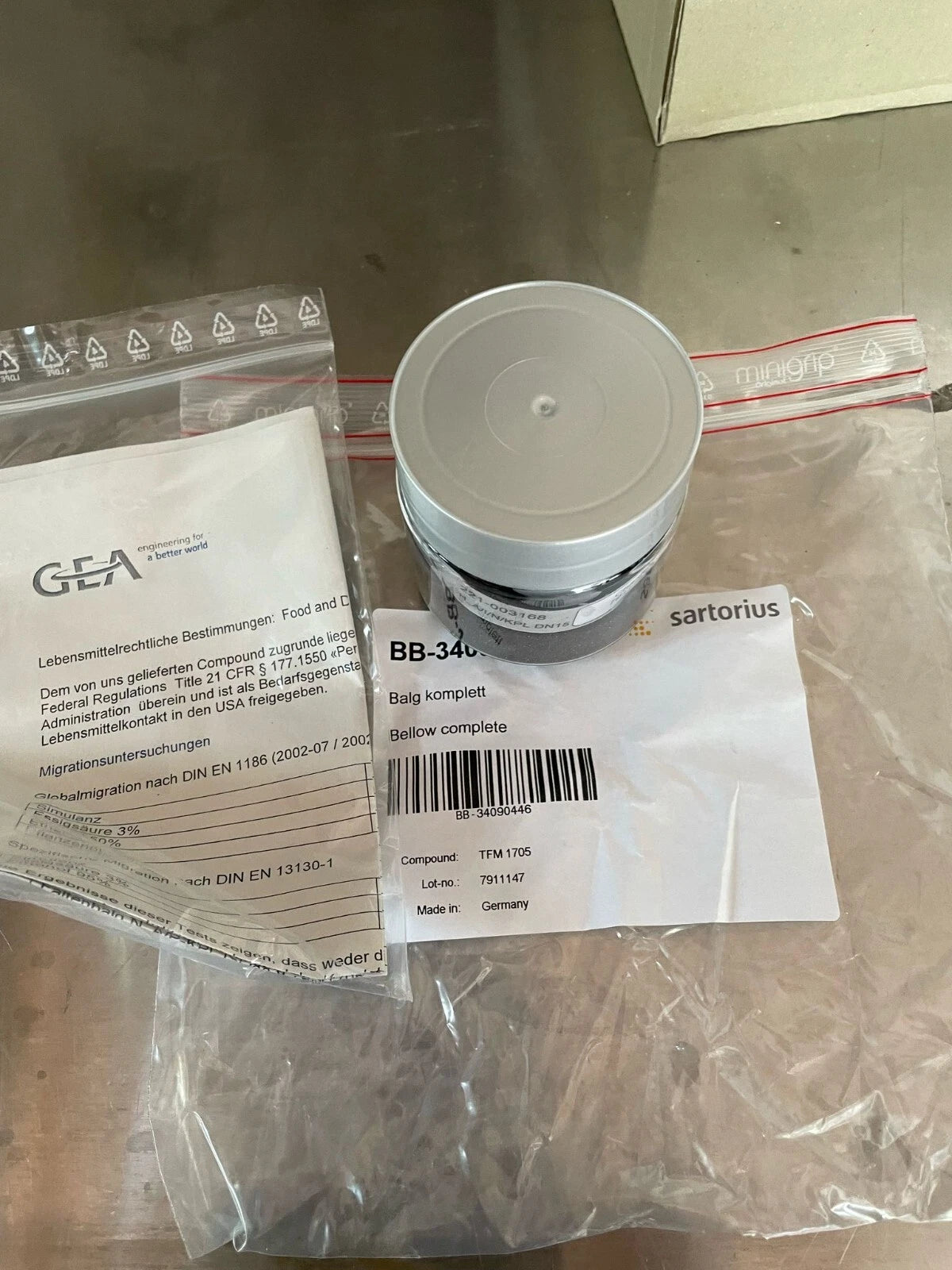 GEA Tuchenhagen 221-003168 H_A/I/N/KPL DN15 valve replacement