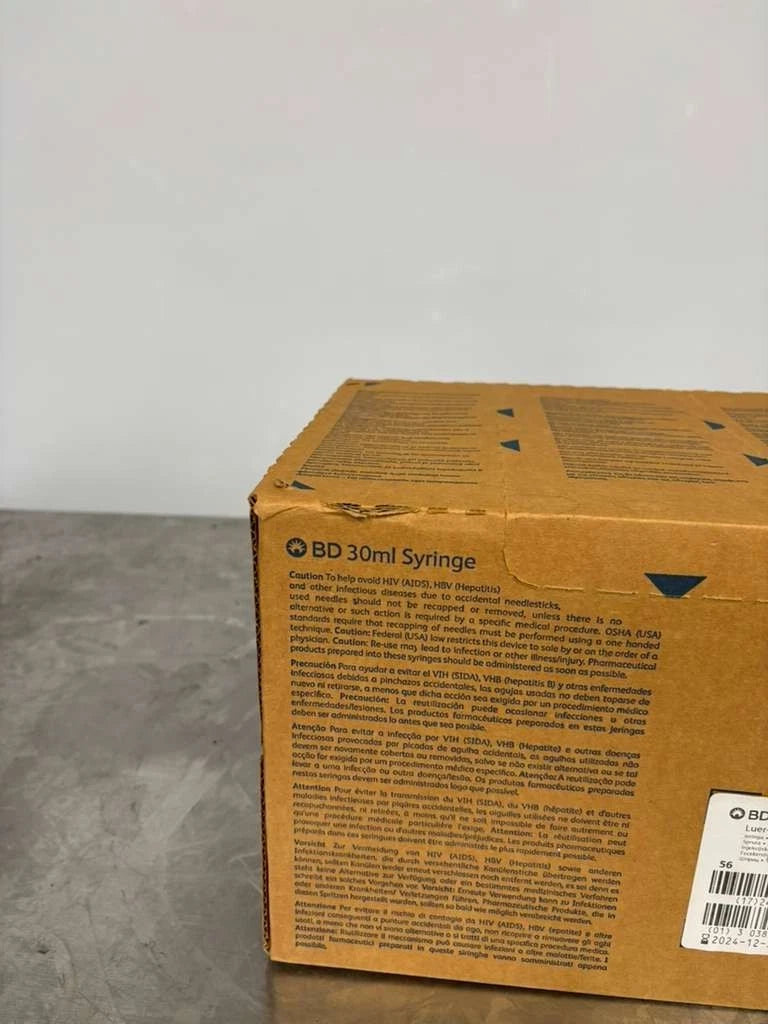 OEM BD 302832 30mL General Purpose Syringe Luer Lok Tip Syringe BD Luer-LoK 30mL