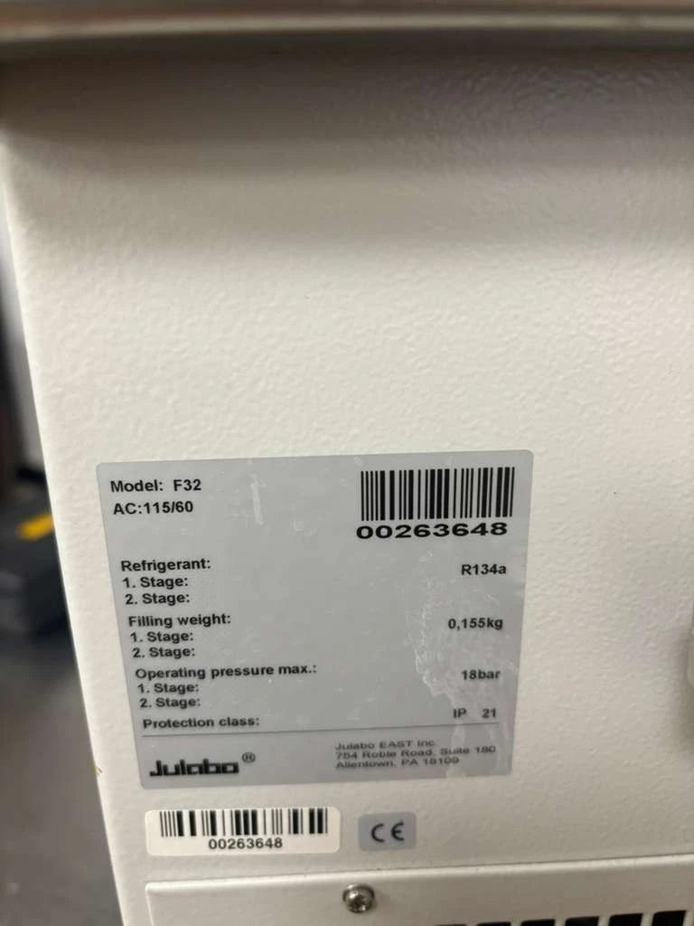 Julabo EH Heated Circulator Julabo F32 Refrigerated/Heating Bath System