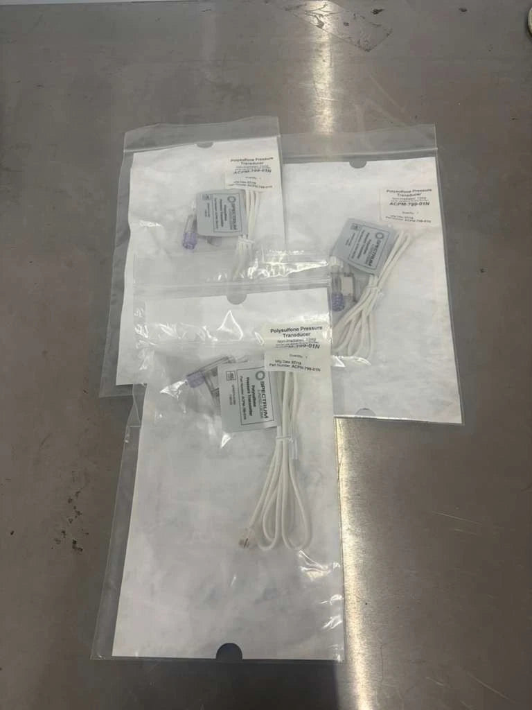 lot of 3 Spectrum Lab Polysulfone Pressure Transducer ACPM-799-01N
