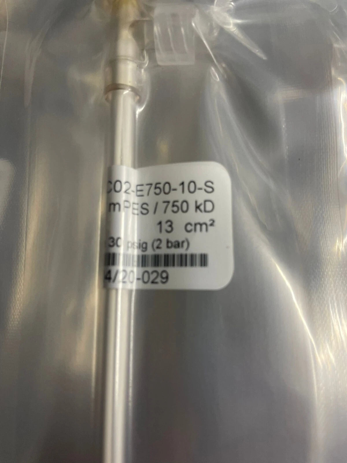 LOT OF 10 MICROKROS 20CM 750KD MPES 1MM STERILE 1/PK Repligen C02-E750-10-S