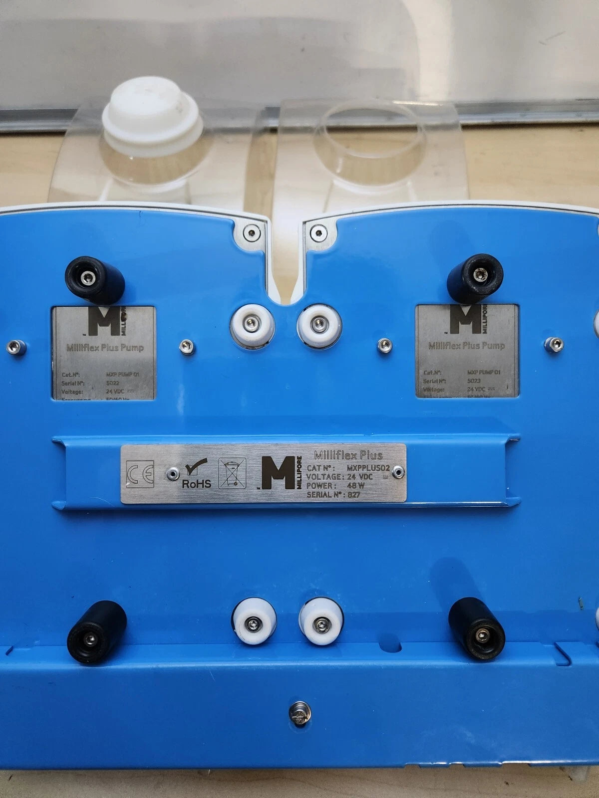 Millipore Milliflex Plus MXPPLUS02 - Dual Vacuum Pumps NO HEAD NO POWER SUPPLY