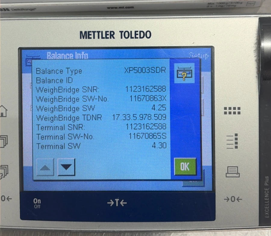 METTLER TOLEDO XP5003SDR Precision Balance