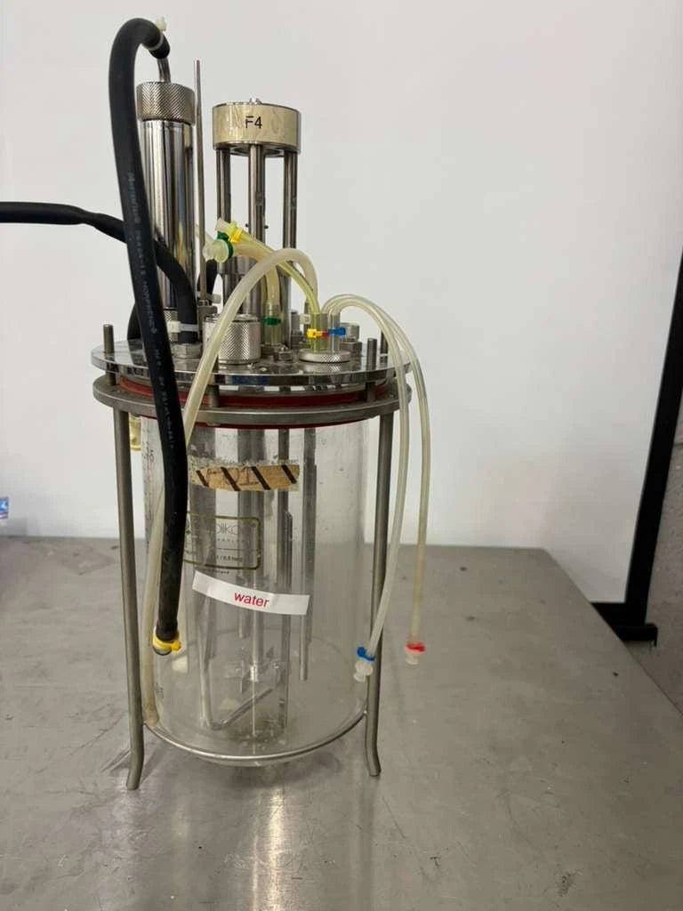Applikon Biotechnology 3L Glass Bioreactor Vessel with Stainless Steel Headplate