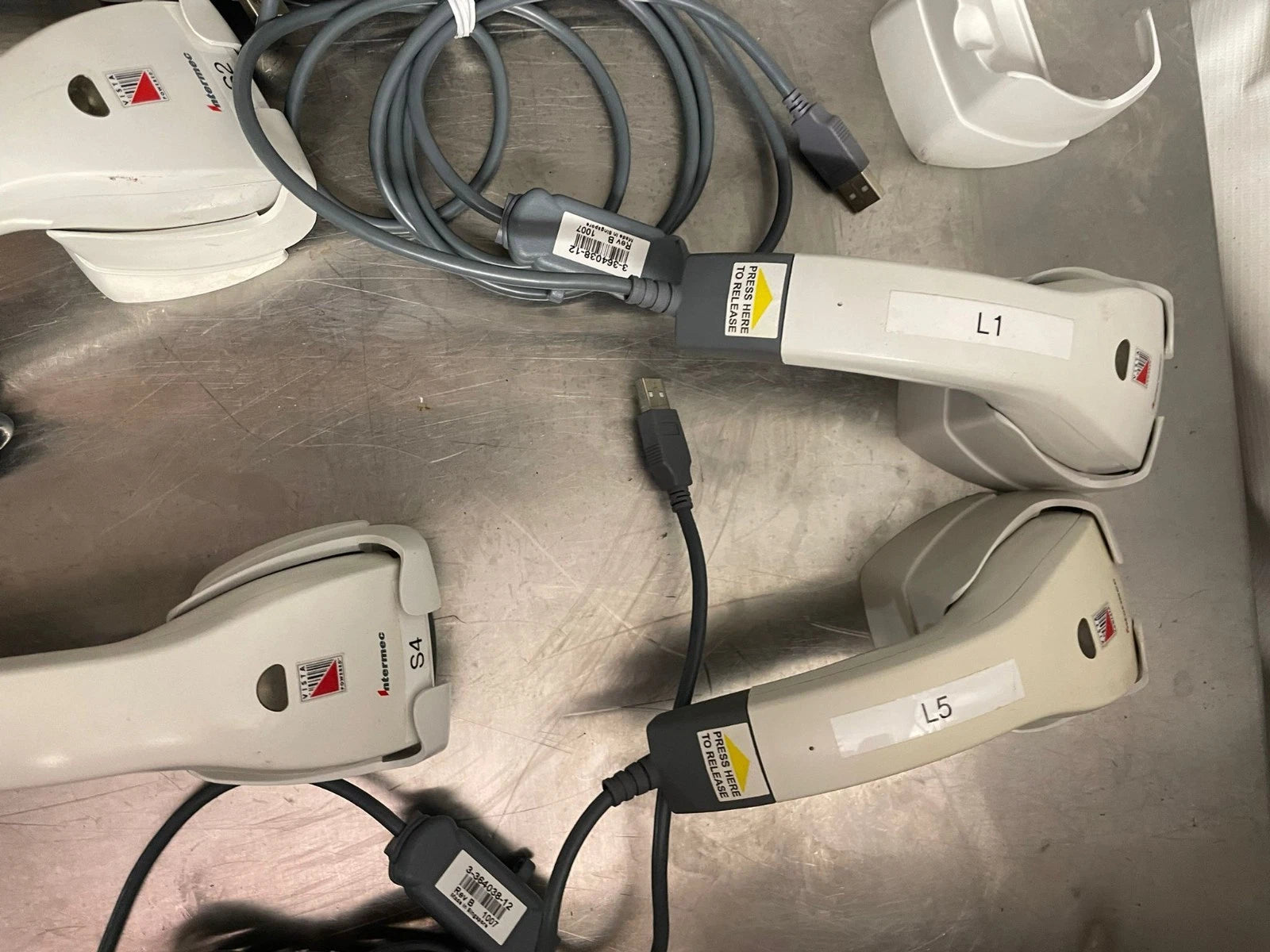 Intermec Scanplus 1800 VT Barcode Scanner Lot of 8 - Fair Condition