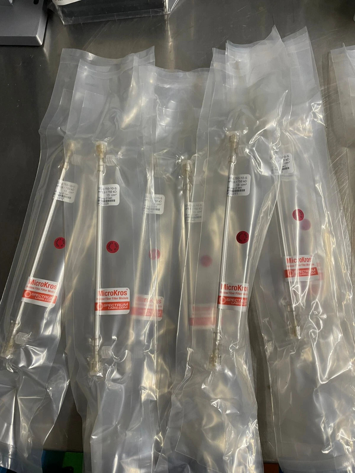 LOT OF 10 MICROKROS 20CM 750KD MPES 1MM STERILE 1/PK Repligen C02-E750-10-S
