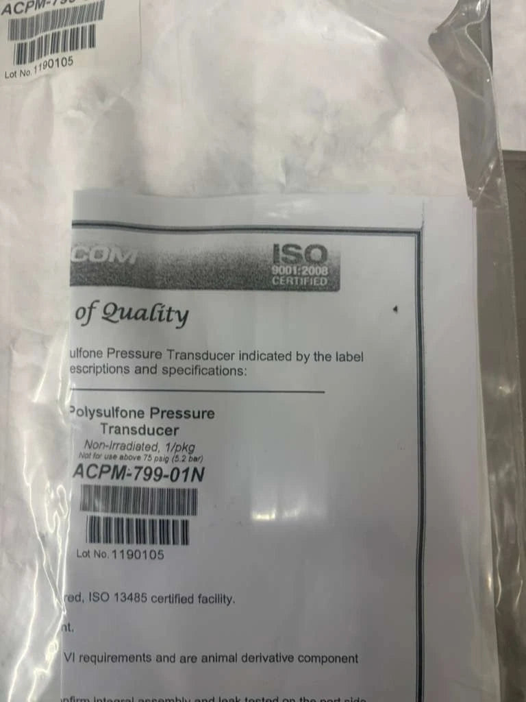 lot of 3 Spectrum Lab Polysulfone Pressure Transducer ACPM-799-01N