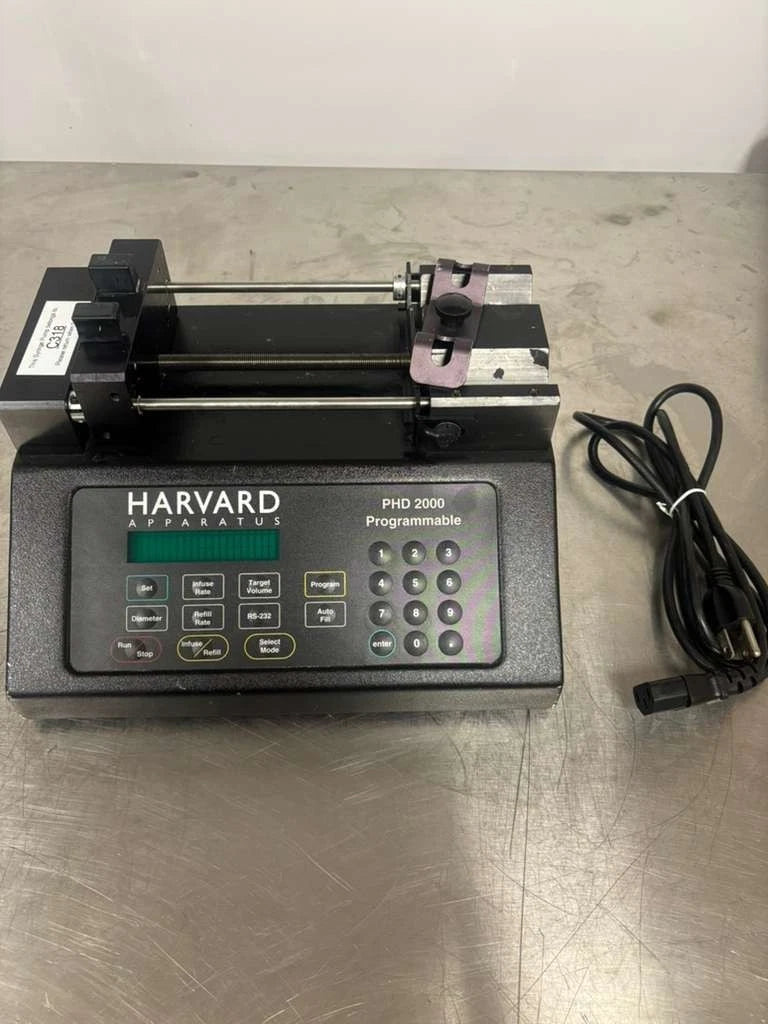 Harvard Apparatus PHD 2000 HVP Programmable Syringe Pump -200CC Syringe