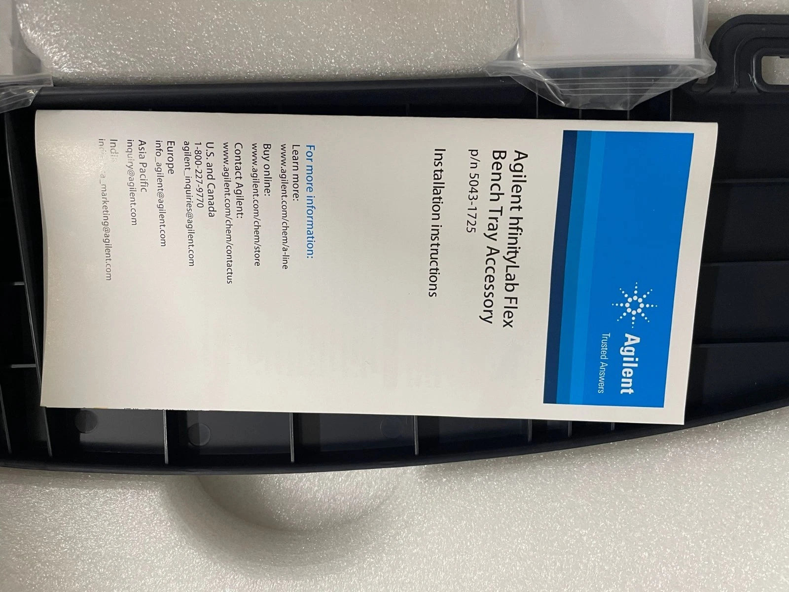 Agilent PN: 5043-1725 InfinityLab Flex Bench