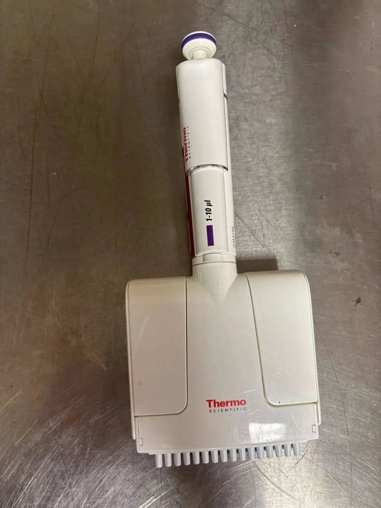 Set of 3 ThermoF1 finnpipette multichannel Pipette 1-10ul 8-12-16 channel