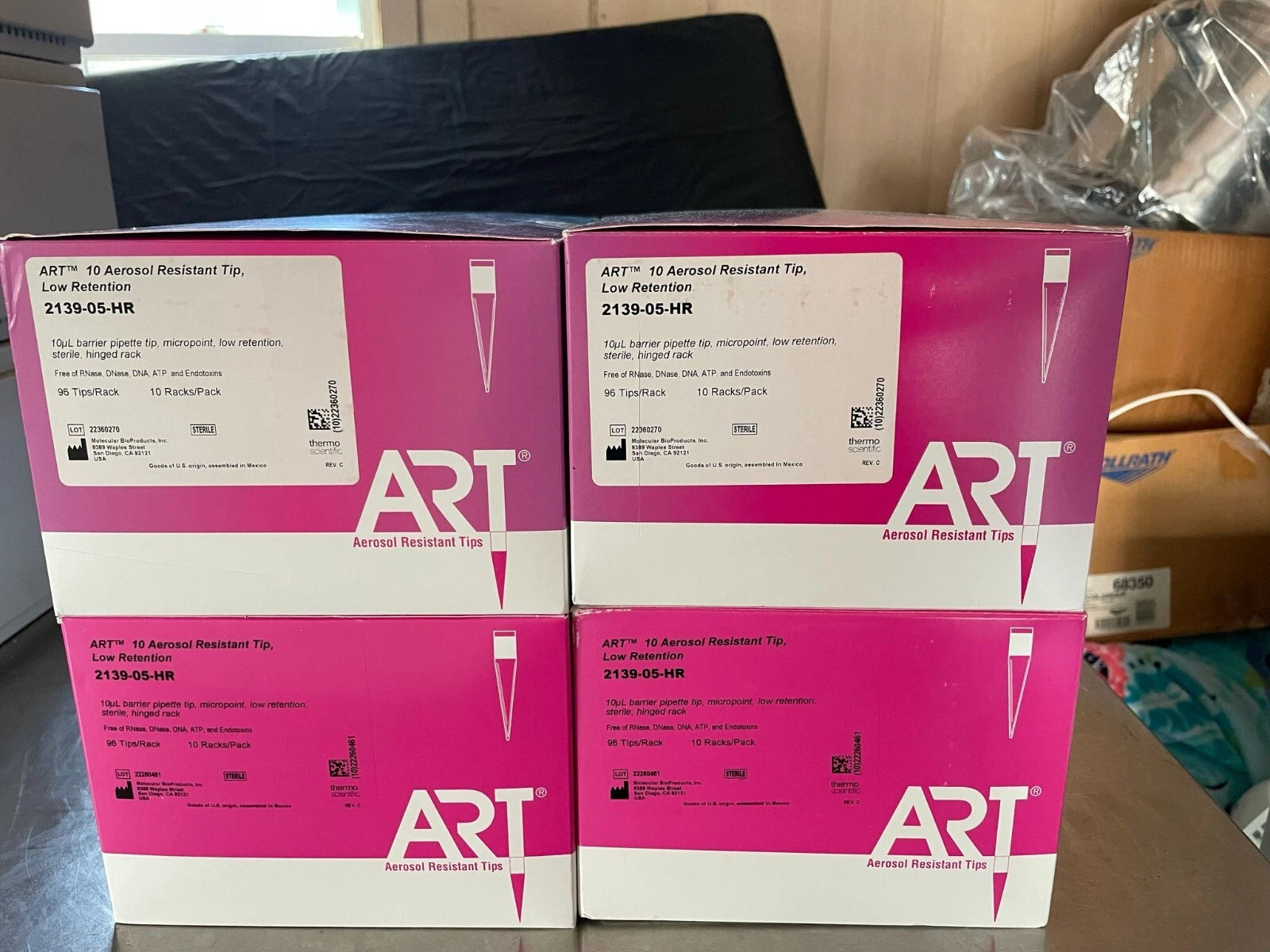 Thermo Scientific 2139-05-HR ART 10 Aerosol Resistant Tip 10uL Low Reten (lot 4)