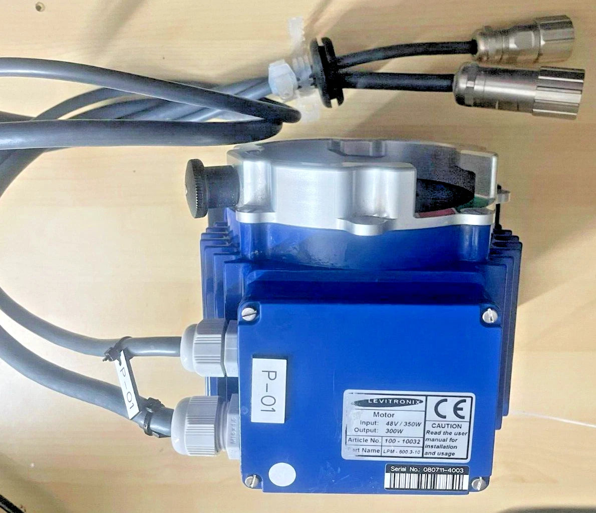 Levitronix LP MOTOR LPM-600.3 (48V, 3m PVC, AMP Circular) serial no: 080711-4003