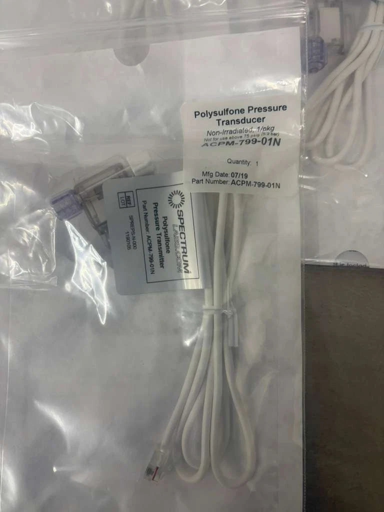 lot of 3 Spectrum Lab Polysulfone Pressure Transducer ACPM-799-01N