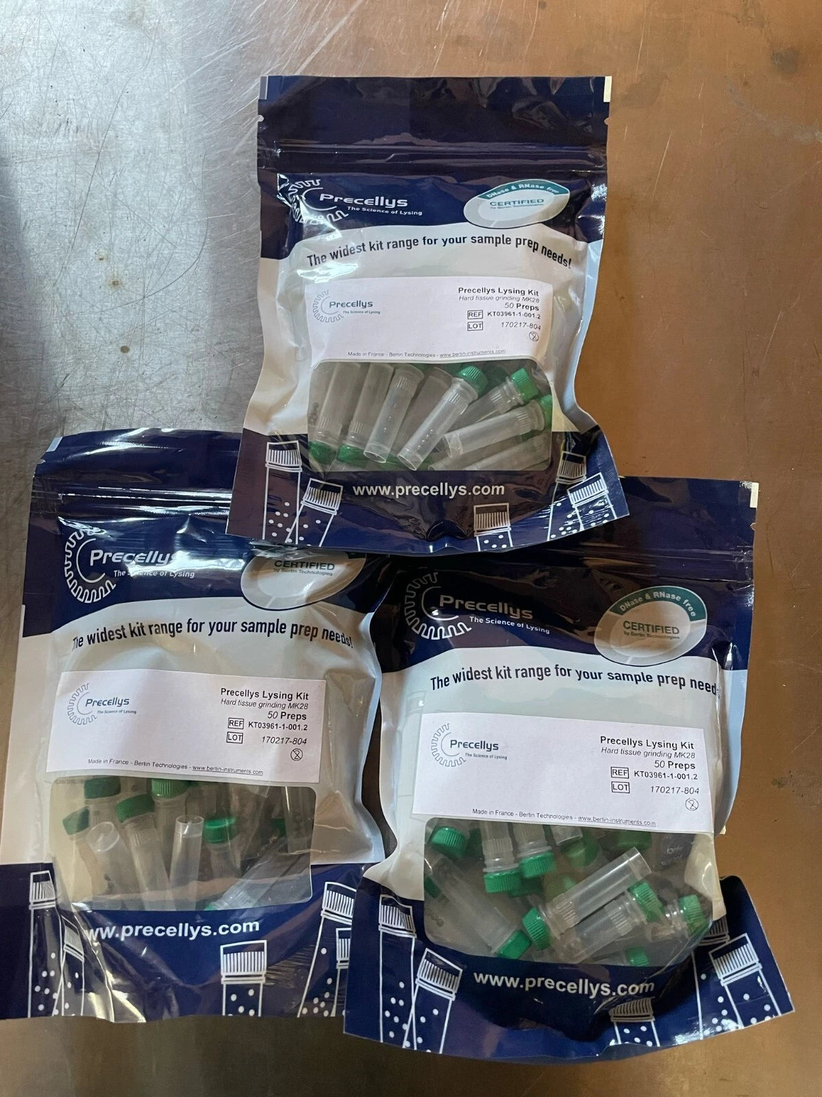 Precellys Lysing Kit KT03961-1-001.2 for 2 bags total opf 150 preps
