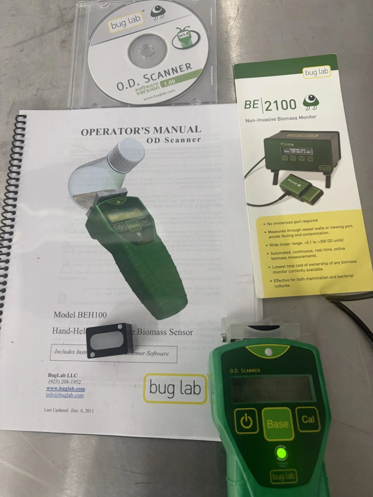 BugLab BEH100 O.D. Scanner Hand-Held Non-Invasive Biomass Sensor - Complete Set