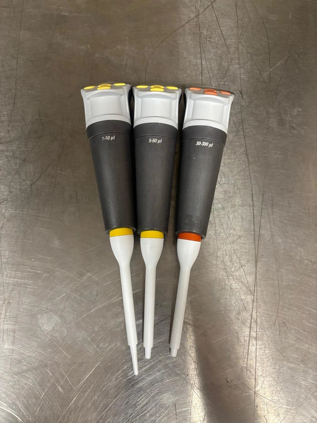 Set Of 3 THERMO SCIENTIFIC FINNPIPETTE Single Channel Electronic Digital Pippete