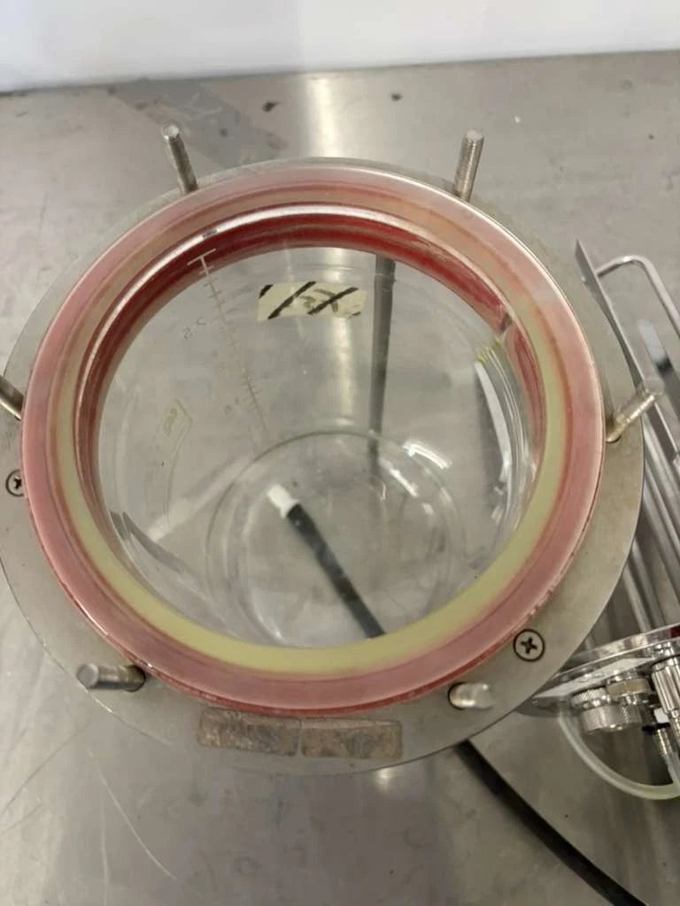 Applikon Biotechnology 3L Glass Bioreactor Vessel with Stainless Steel Headplate