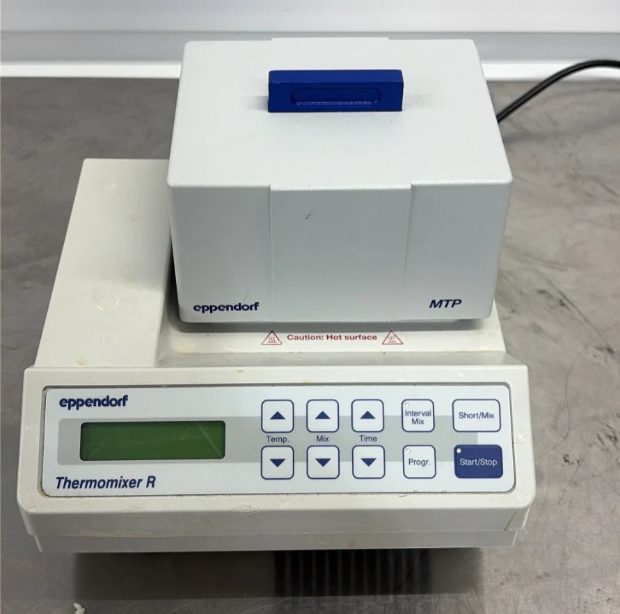 Eppendorf ThermoMixer R 5355 heat/cool shaker mixer with MTP micro plate block