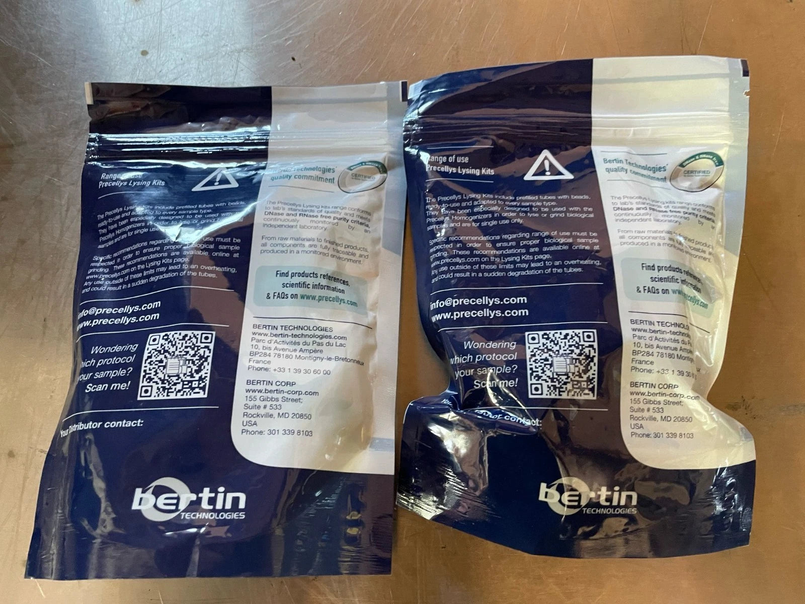 Precellys Lysing Kit KT03961-1-001.2 for 2 bags total opf 150 preps