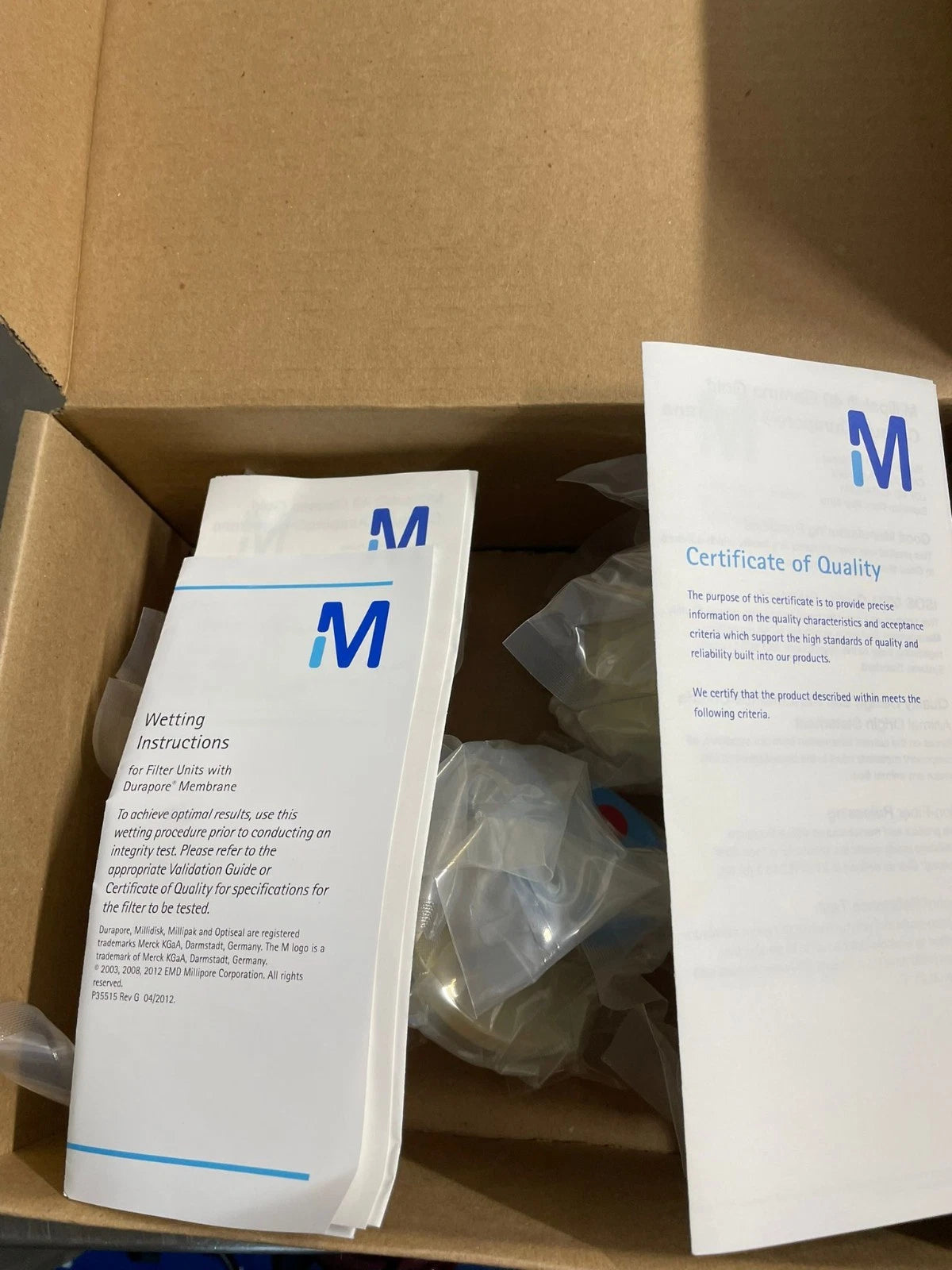 Mix MILLIPORE Sterile Millipak 20 Filter 0.1 µmHB w/bell MPVL02GH2 MPVL06GH2....