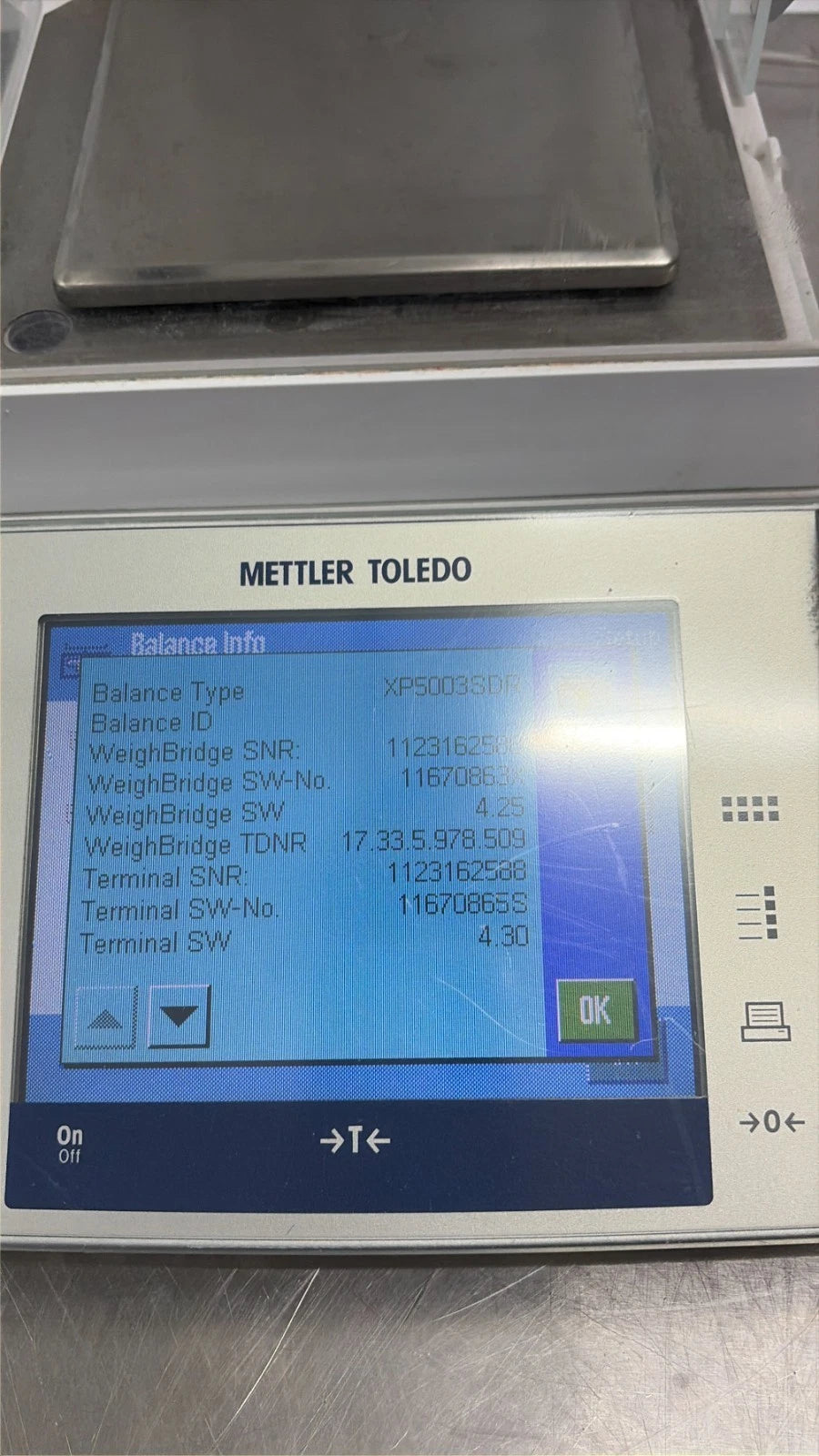 METTLER TOLEDO XP5003SDR Precision Balance