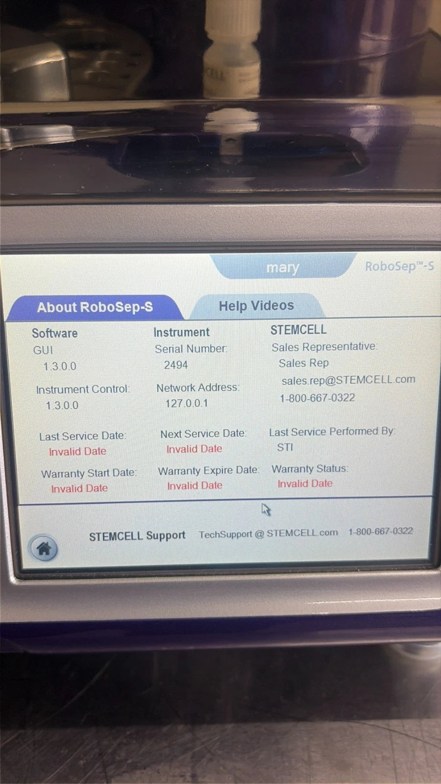 2020 STEMCELL Technologies RoboSep-S Automated Cell Separator Mod. 21000 Tested