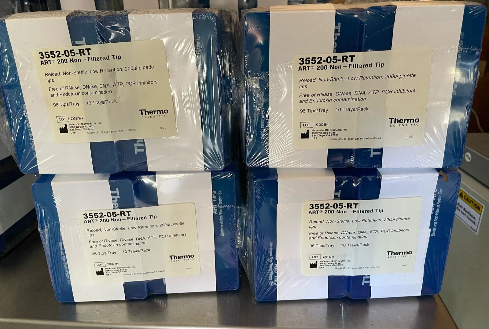 Thermo Scientific 3552-05-RT ART Reload System 200 μL Universal Fit Lot of 4
