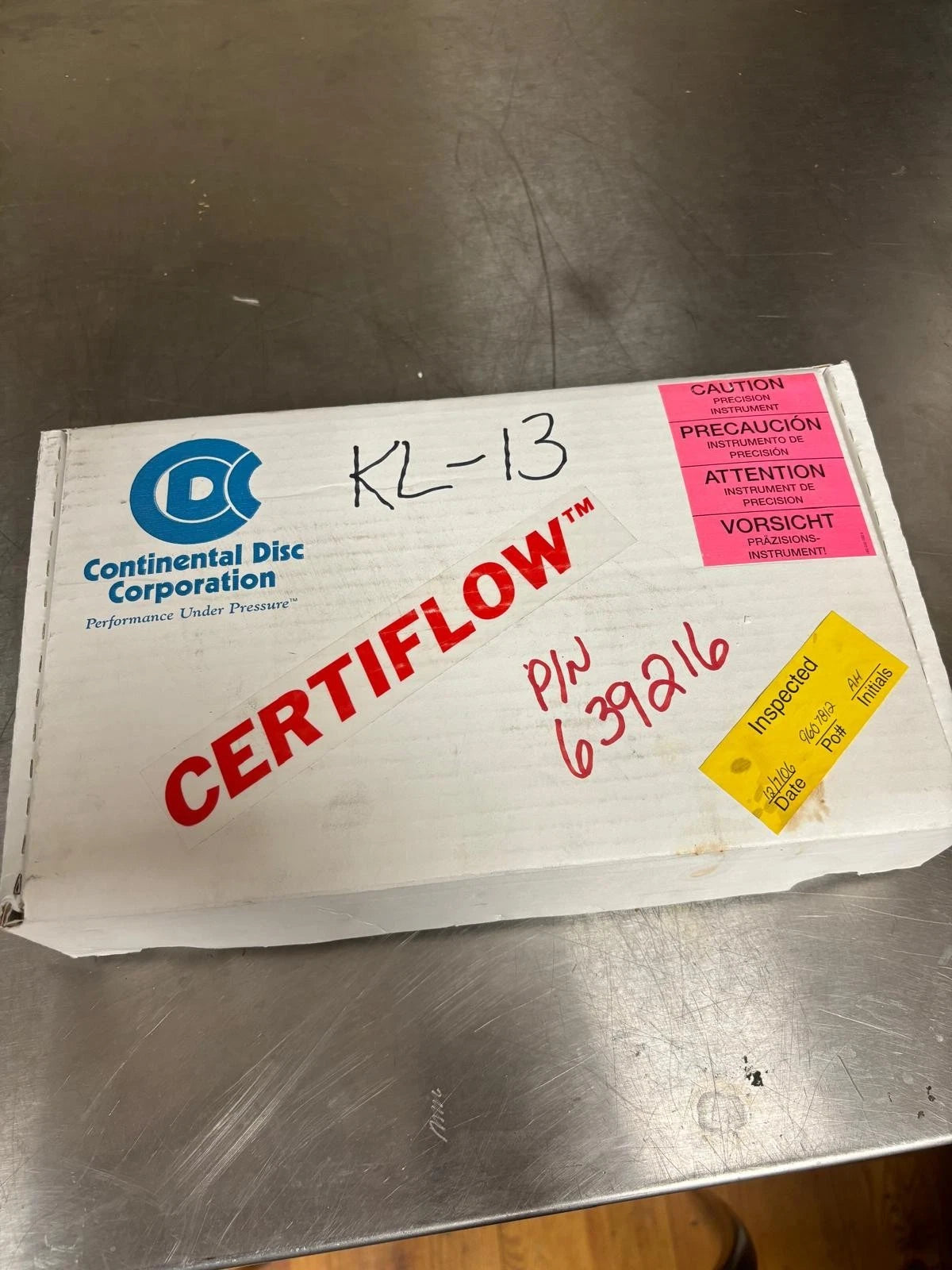 Continental Rupture Disc 1" SANITRX LP (SF) MFG #8082287A