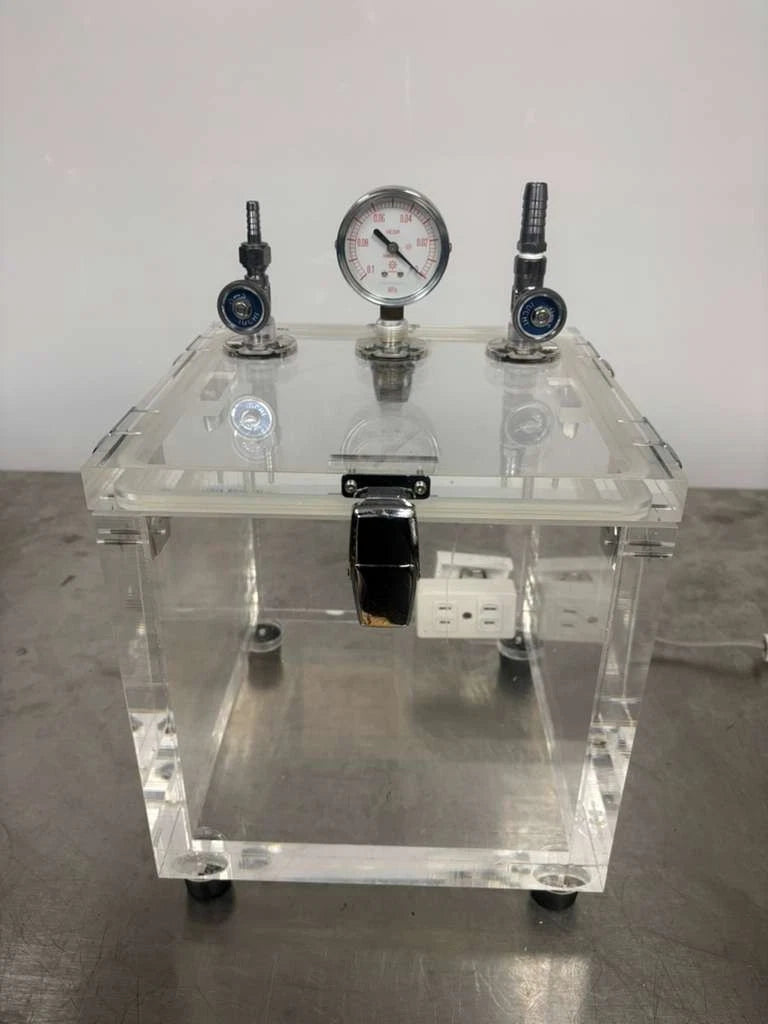 Fisher Brand Vacuum Chamber 10"x10"x10" Made From 1" Thick Acrylic