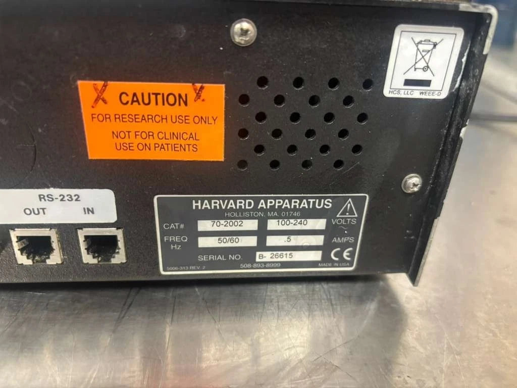Harvard Apparatus PHD 2000 HVP Programmable Syringe Pump -200CC Syringe
