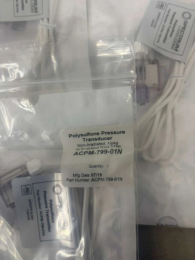 lot of 3 Spectrum Lab Polysulfone Pressure Transducer ACPM-799-01N