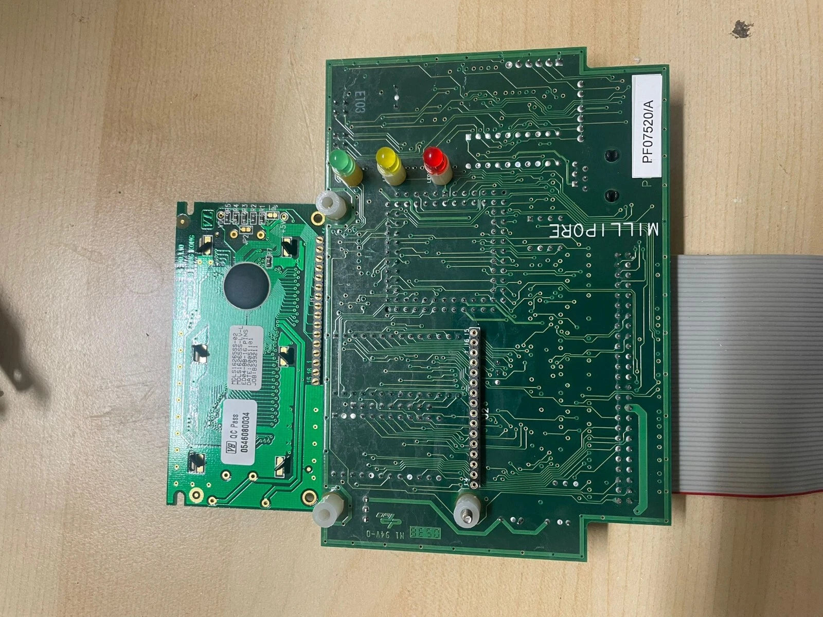 Millipore PF07520/A Display and Board from Milli-Q A10 Water Purifier